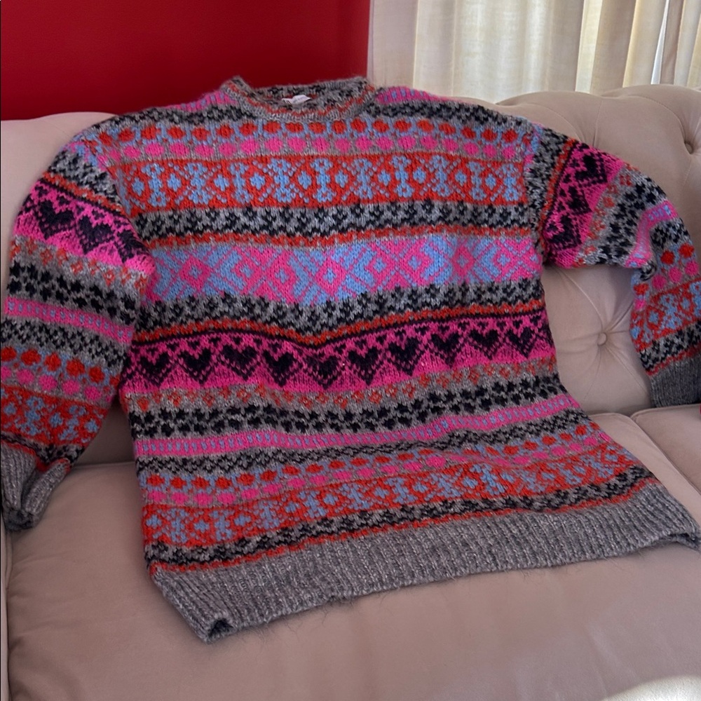 Zara Multicolor Patterned Sweater